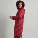 Kathmandu Heli Women Longline Down Puffer Hooded Jacket Warm Outdoor Winter Coat Women's Basic Jacket - Red Rhubarb Size Small - AfterPay & zipPay