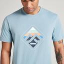 Kathmandu Horizon Print Men's Short Sleeve Tee - Bluehaze Size Small - AfterPay & zipPay Available