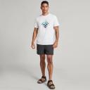 Kathmandu Horizon Print Men's Short Sleeve Tee - White Size Large - AfterPay & zipPay Available