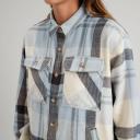 Kathmandu Huntly Women's Long Sleeve Shirt - Blue Ripple/Natural Check Size Small - AfterPay & zipPay Available