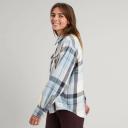 Kathmandu Huntly Women's Long Sleeve Shirt - Blue Ripple/Natural Check Size XX-Small - AfterPay & zipPay Available
