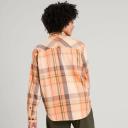 Kathmandu Huntly Women's Long Sleeve Shirt - Orange Lolly/Taupe Check Size X-Large - AfterPay & zipPay Available