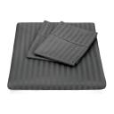 Kensington 1200 Thread Count 100% Egyptian Cotton Sheet Set Stripe Hotel Grade - Queen - Graphite