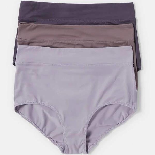 Kmart 3 Pack Ultrasoft Recycled Polyester Full Briefs-Mg/ts/sn