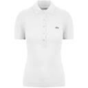 Lacoste Slim Fit Short Sleeve Collared White Womens Polo Shirt PF7845_001 Cotton - Size 8 UK