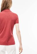 Lacoste Slim Fit Short Sleeve Womens Light Red Polo Shirt PF7845 PHP Cotton - Size 12 UK