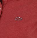 Lacoste Slim Fit Short Sleeve Womens Light Red Polo Shirt PF7845 PHP Cotton - Size 12 UK