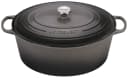 Le Creuset Signature Enamelled Cast-Iron Oval French (Dutch) Oven, 14.7l, Cerise (Cherry Red) | Cookware