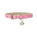 Leather Cat Collar Kitten Safety Release Adjustable Bell Pink Blue Red Black AU Green