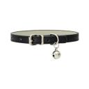 Leather Cat Collar Kitten Safety Release Adjustable Bell Pink Blue Red Black AU Green