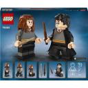 LEGO 76393 Harry Potter & Hermione Granger Figures Building Set, Large Collectible Display Models