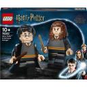 LEGO 76393 Harry Potter & Hermione Granger Figures Building Set, Large Collectible Display Models