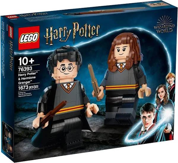 LEGO 76393 Harry Potter & Hermione Granger Figures Building Set, Large Collectible Display Models