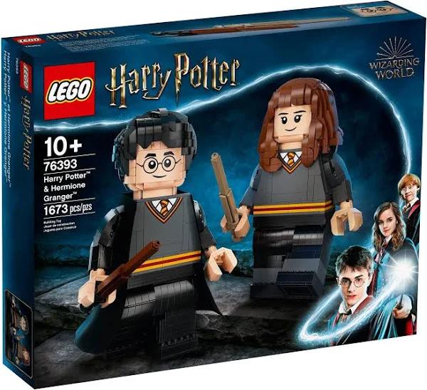 LEGO 76393 Harry Potter & Hermione Granger Figures Building Set, Large Collectible Display Models