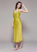 LILYSILK Silk Nightgownes for Women Nightwear Australia Deep Open Back 22mm Zinnia Yellow M