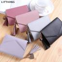 Litthing Tassel Women Wallet For Credit Cards Small Luxury Brand Leather Short Womens Wallets and Purses Carteira Feminina