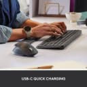 Logitech MX Keys Combo For Business Gen 2 Keyboard Mouse Included RF Wireless + Bluetooth AZERTY French Graphite
