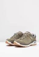 Lowa Locarno GTX Lo Green, Womens GORE-TEX Sneakers, Size US 9.5 - Color Schilf - Offwhite