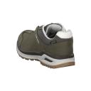 Lowa Locarno GTX Lo Green, Womens GORE-TEX Sneakers, Size US 9.5 - Color Schilf - Offwhite