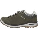 Lowa Locarno GTX Lo Green, Womens GORE-TEX Sneakers, Size US 9.5 - Color Schilf - Offwhite