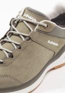 Lowa Locarno GTX Lo Green, Womens GORE-TEX Sneakers, Size US 9.5 - Color Schilf - Offwhite