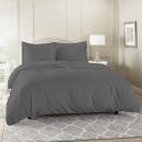 Luxor King Single Black Color 1000TC 100% Cotton Quilt Doona Duvet Cover Pillowcase Set