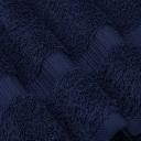 Luxury Spa and Hotel Quality Premium Turkish Cotton 6-piece Towel Set (2 x Bath Towels, 2 x Hand Towels, 2 x Washcloths, Navy)