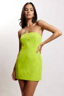 Maci Crepe Mini Dress | Lime Green | MESHKI Mini Dresses | Size XS | in Multiple Sizes & Styles | AfterPay Available