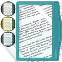 MagniPros 5x Large Ultra Bright Led Page Magnifier With Anti-Glare & Dimmable LEDs (3 Lighting Modes To Relieve Eye Strain)-Ideal For Reading Small