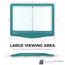 MagniPros 5x Large Ultra Bright Led Page Magnifier With Anti-Glare & Dimmable LEDs (3 Lighting Modes To Relieve Eye Strain)-Ideal For Reading Small