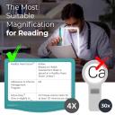 MagniPros 5x Large Ultra Bright Led Page Magnifier With Anti-Glare & Dimmable LEDs (3 Lighting Modes To Relieve Eye Strain)-Ideal For Reading Small