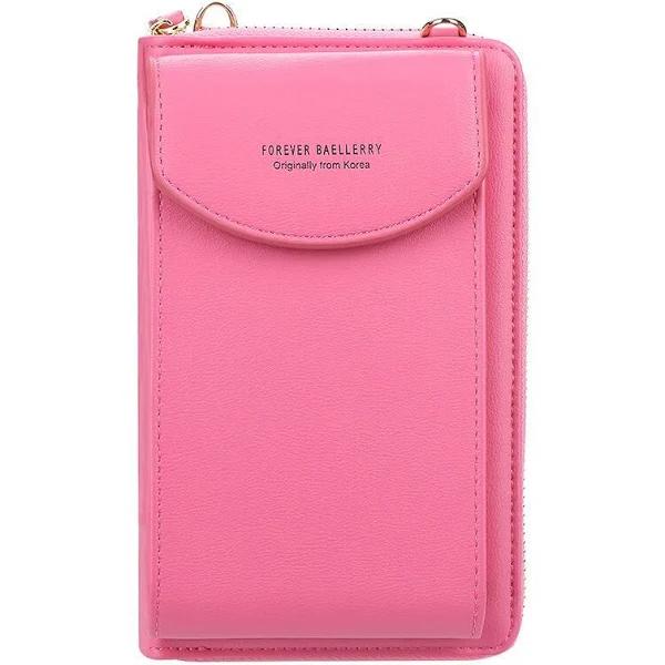 Many Colors Women's Wallet Solid Color Small Shoulder Bag Girls Multi-function Key /Card / Mobile Phone Bag Coin Purse Female