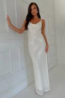 MARISE Sequin Gown | White | MESHKI Maxi Dresses | Size 3XL | in Multiple Sizes & Styles | AfterPay Available