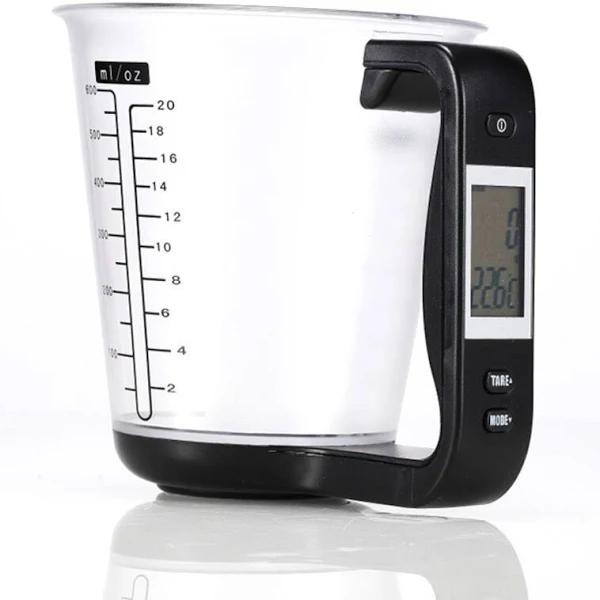 Measuring Cup Kitchen Scale Digital Beaker Libra Electronic Tool LCD Display Temperature Baking Accessories Balance Cuisine