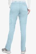 Med Couture Touch Women's 7-Pocket Stretch Logo Elastic Double Cargo Yoga Scrub Pants in Periwinkle | Size S Polyester/rayon/spandex