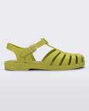 Melissa Melissa Possession Ad Green PVC Sandals Green Womens Flat Sandals Summer Sandals