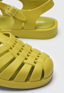 Melissa Melissa Possession Ad Green PVC Sandals Green Womens Flat Sandals Summer Sandals