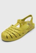 Melissa Melissa Possession Ad Green PVC Sandals Green Womens Flat Sandals Summer Sandals