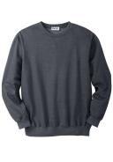 Men's Big & Tall Fleece Crewneck Sweatshirt by KingSize in Heather Charcoal (Size 3XL)