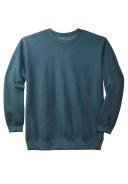 Men's Big & Tall Fleece Crewneck Sweatshirt by KingSize in Heather Midnight Teal (Size XL)