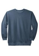Men's Big & Tall Fleece Crewneck Sweatshirt by KingSize in Heather Slate Blue (Size 8XL)