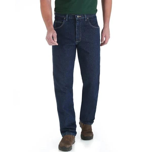 Men's Big & Tall Wrangler Relaxed Fit Classic Jeans by Wrangler in Antique Navy (Size 48 34)