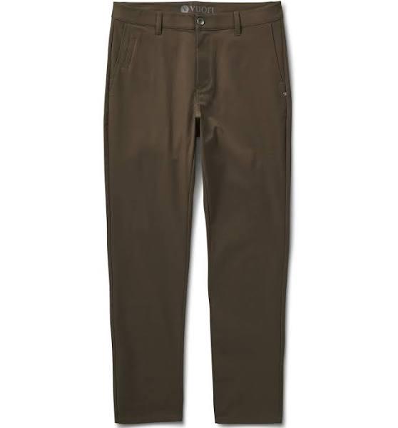 Men's Cascade Tech Chino Pant by Vuori | 36 | Green | Dark Oregano | Lightweight | Breathable | Versatile