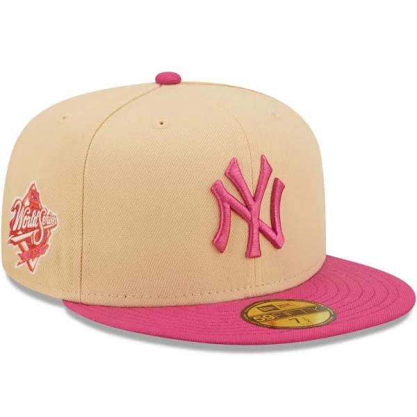 Men's New Era Orange, Pink New York Yankees 1999 World Series Mango Passion 59Fifty Fitted Hat Orange,Pink
