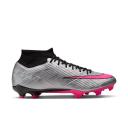 Men's Nike Zoom Mercurial Superfly 9 Academy XXV mg Soccer Cleats - Metallic Silver/Hyper Pink, 12.5