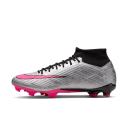 Men's Nike Zoom Mercurial Superfly 9 Academy XXV mg Soccer Cleats - Metallic Silver/Hyper Pink, 12.5