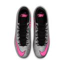Men's Nike Zoom Mercurial Superfly 9 Academy XXV mg Soccer Cleats - Metallic Silver/Hyper Pink, 12.5