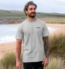 Men's Recycled Rapanui Logo T-Shirt | Size: M | Sunset Pink Post-Consumer Organic Cotton | Recycled Printed T-Shirt