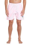 Mens - Classic Short Shorts - Hibiscus Pale Pink - Australian Made Hibiscus / Pale Pink / XXL