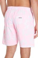 Mens - Classic Short Shorts - Hibiscus Pale Pink - Australian Made Hibiscus / Pale Pink / XXL